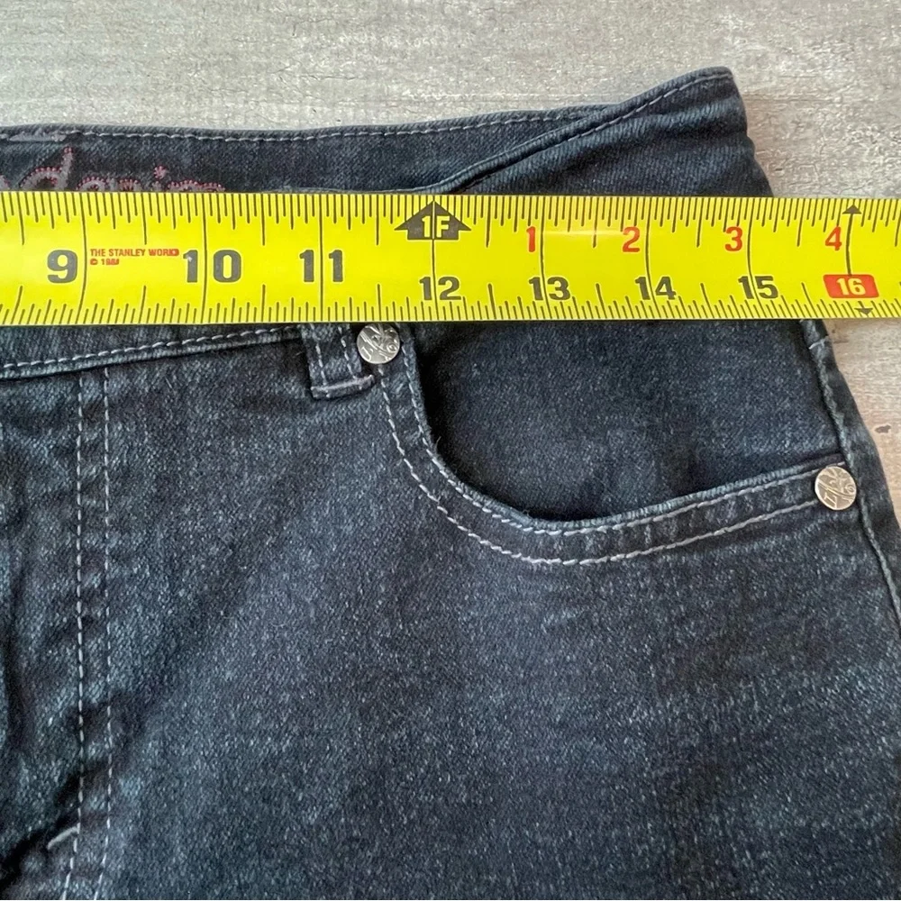 Lois Denim Straight Leg Jeans Womens 29 Black Excellent Stretch Mid Rise - Picture 10 of 11
